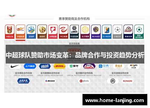 中超球队赞助市场变革：品牌合作与投资趋势分析